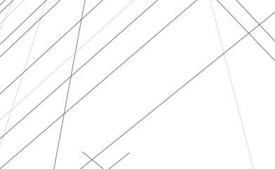 Modern Architectural Linear Wireframe 3d Sketch