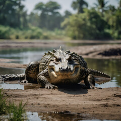 Obraz premium alligator in the everglades