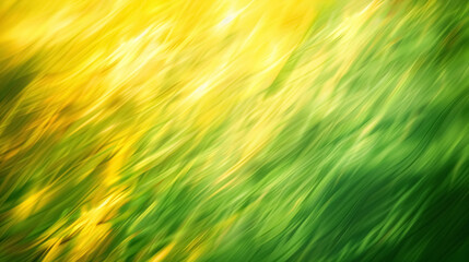 Bright and dynamic yellow and green blurred motion abstract background, designed in widescreen format.