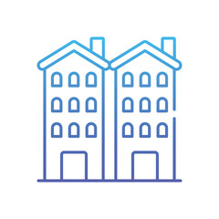 Townhouse Vector icon