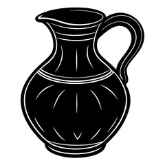 Sort-Jug Silhouette Vector