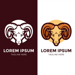 gaming goat head logo design