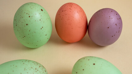 Vibrant Easter Eggs in Pastel Hues