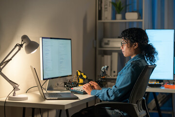 Discover the journey of an Asian female developer, merging digital design with cybersecurity...