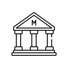 Museum Vector icon