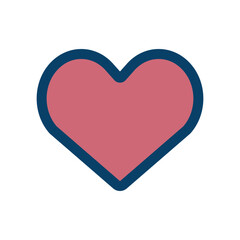 ハートマークのアイコンイラスト