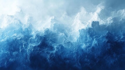 Arctic ice white to glacier blue grainy gradient background, crisp and stark for environmental awareness and climate change topics