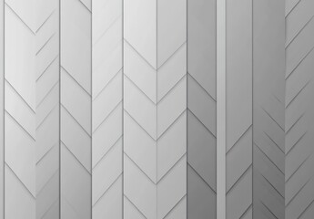 Abstract Geometric Vertical Chevron Pattern in Shades of Gray