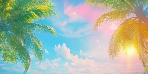 Palm Trees Banner