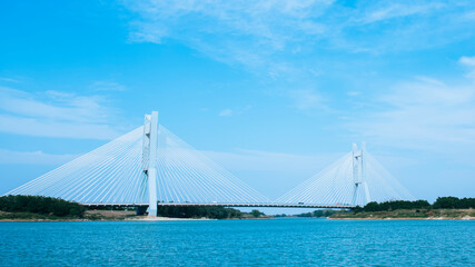 Fototapeta premium Various bridge buildings and urban roads