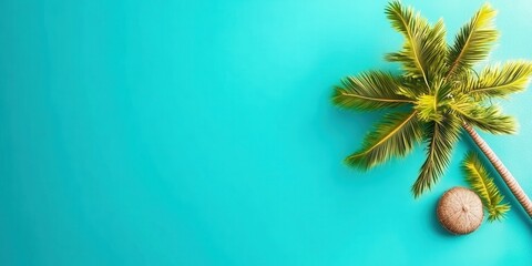 Obraz premium Palm Trees Banner