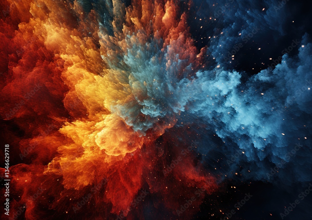 Canvas Prints visualization of fractal realms