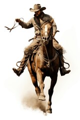 Cowboy horse mammal animal.