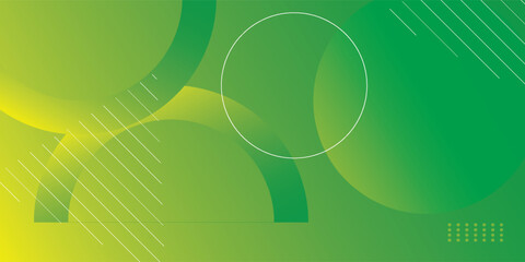 Obraz premium Abstract green and yellow color background. Vector illustration