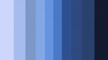Gradient blue color palette transitioning smoothly from light to dark, suitable for design backgrounds.
