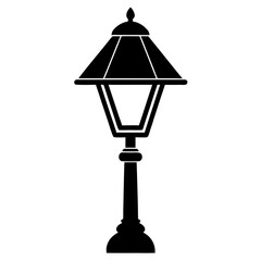 Lamp Icon Silhouette Vector