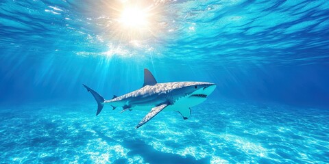 Naklejka premium Ocean Predator Banner