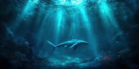 Fototapeta premium Ocean Predator Banner