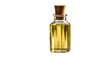 Anointing oil bottle isolated on a empty plain background