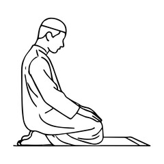 muslim character ellements outline style