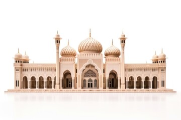 Obraz premium Architecture building dome white background.