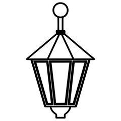 Lamp Silhouette vector