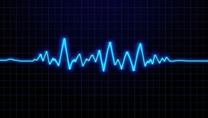 Heartbeat Waveform A Dynamic Background Image for Tech Digital Spaces