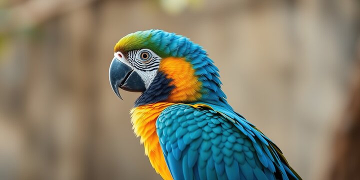 Majestic True Parrot in Natural Habitat