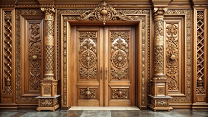 Elegant Doors, Architectural Design, Luxury Entrance