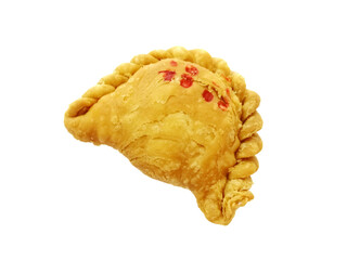 curry puff isolated on white background.