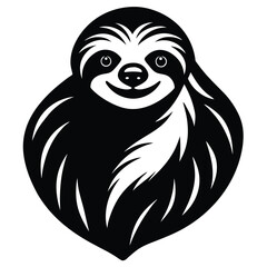 Adobe Illustrator ArtworSet of Cute cartoon sloth silhouette vector graphic design. hand drawn baby sloth sleeping characters hanging on the tree. Illustration for nursery design, poster, greeting, bk