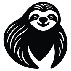 Adobe Illustrator ArtworSet of Cute cartoon sloth silhouette vector graphic design. hand drawn baby sloth sleeping characters hanging on the tree. Illustration for nursery design, poster, greeting, bk