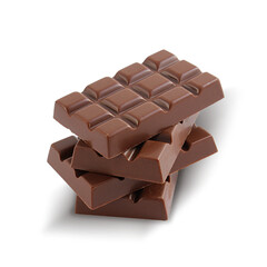 chocolate bar isolated