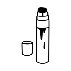 vector illustration of a crayon