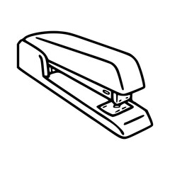 simple office stapler vector drawing