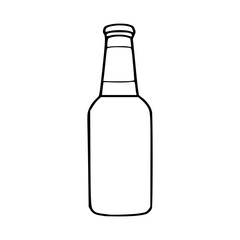 outline drawing of a bottle