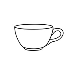 basic tea cup sketch