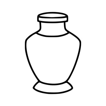 recommend clip art: basic pottery vase sketch