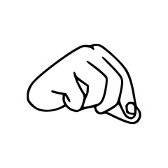 hand gesture line art