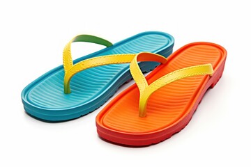 Flip-flops footwear white background clothing.