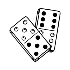 dominoes vector illustration