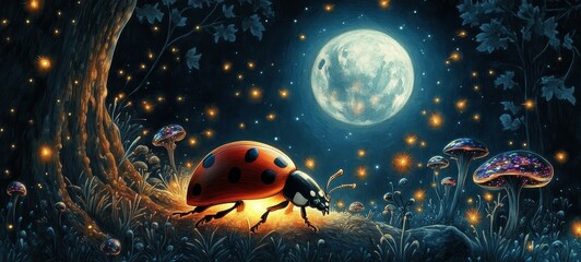 Enchanted Forest Ladybug Glow, Ladybugs