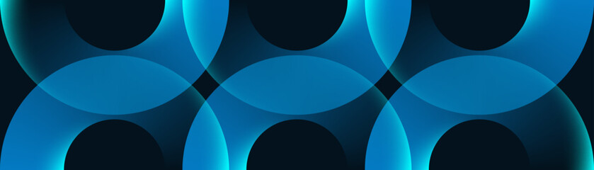 shiny blue circle lines pattern abstract glowing geometric lines