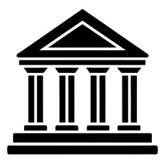 Obraz premium Bank vector icon on white background 