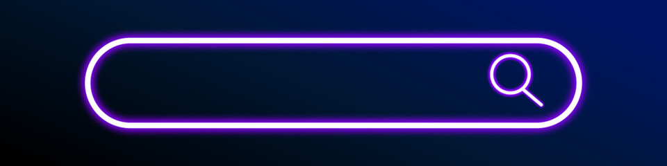 Search bar icon isolated on dark background 