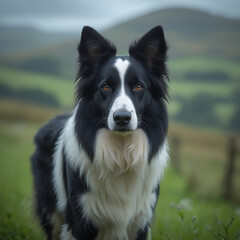 Fototapeta premium border collie dog