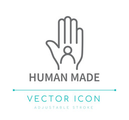 Human Made Line Icon