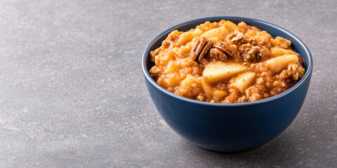 deep, rich bowl of charoset made from apples, walnuts, and spices, evoking warmth and tradition