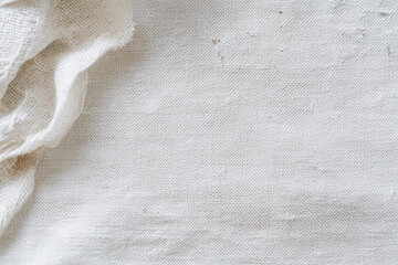 Obraz premium Cosmetic products are arranged on a soft beige surface with fabric accents for an elegant beauty display