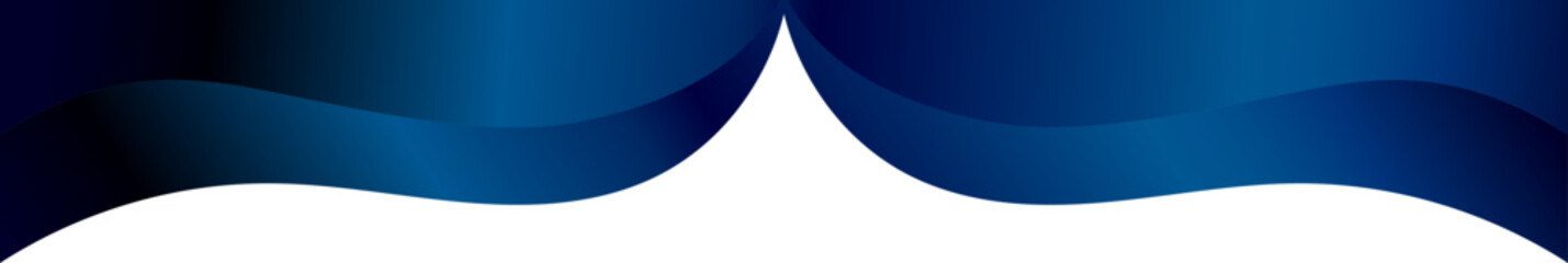 Modern curved blue wave background template.